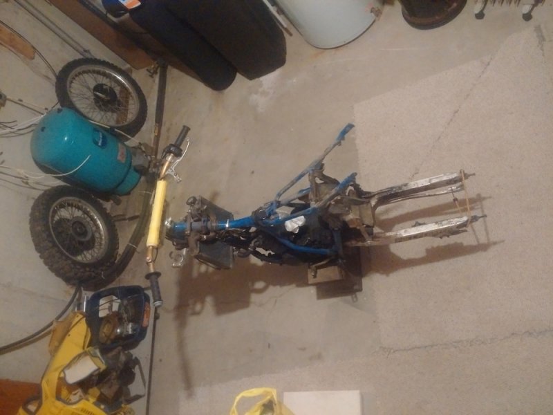 There is now a bike in the basement