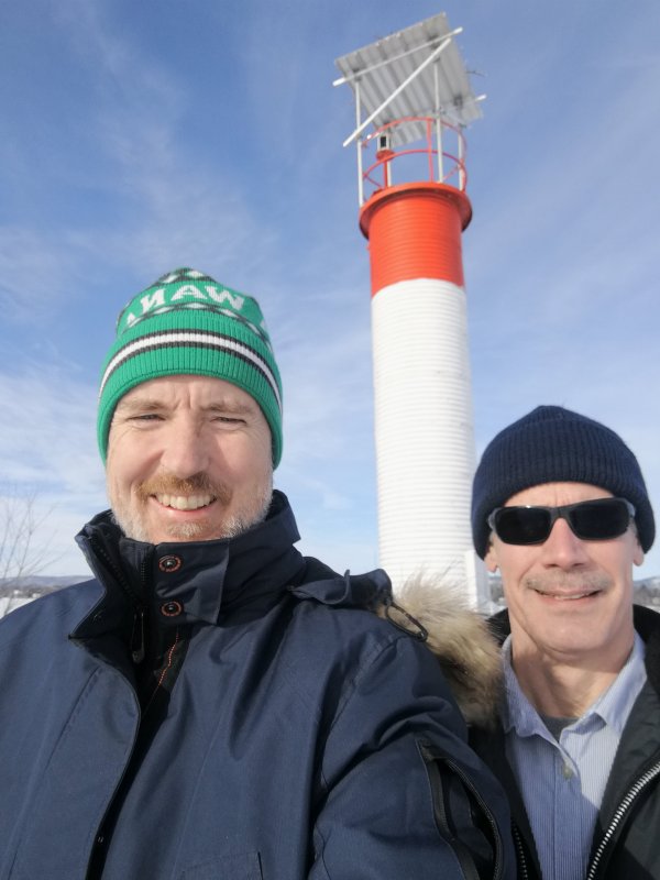 Rob and I at the island