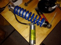 Assembly of the the 1984 RM-250 ready for charge