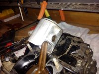 Assembly of the the 1984 RM-250 piston