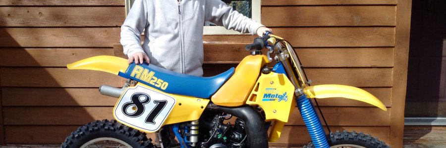 The first ride of the 1984 RM250 VintageMoto.ca Bike