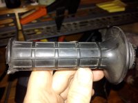 Assembly of the the 1984 RM-250 original throttle grip
