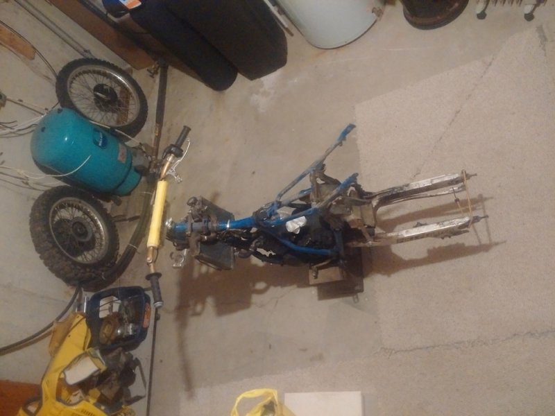 There is now a bike in the basement