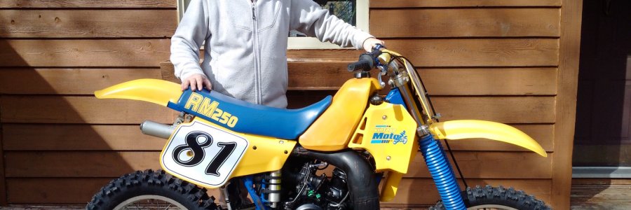 The first ride of the 1984 RM250 VintageMoto.ca Bike