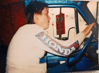 Vintage family photos taken in the early 80s pat honda jersey dodge van