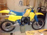 Assembly of the the 1984 RM-250 nearly done