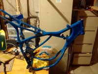 Assembly of the the 1984 RM-250 clean frame