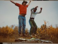 Vintage family photos taken in the early 80s Allan and Asko