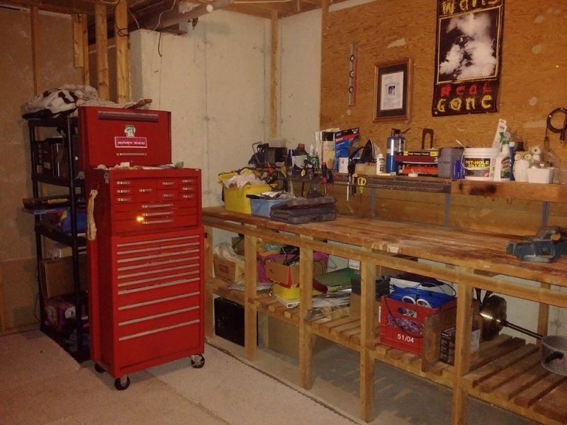 Toolbox in the basement