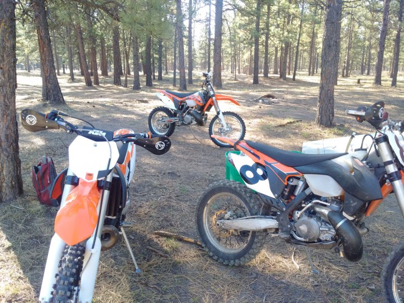 Three KTMs