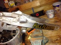 Assembly of the the 1984 RM-250 clean swingarm