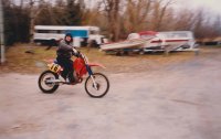 In 1988 Sand-del-lee and Port of Call Marina glen riding my bike port of call marina